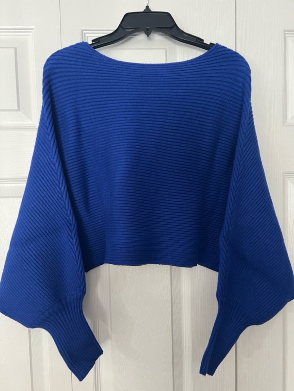 Altar’d State Blue Ribbed Knit Sweater - Stylish Cropped Design